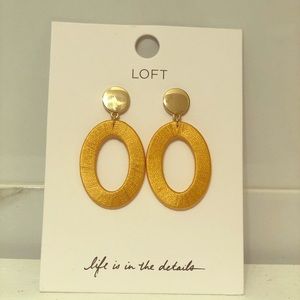 Oval Mustard Earrings